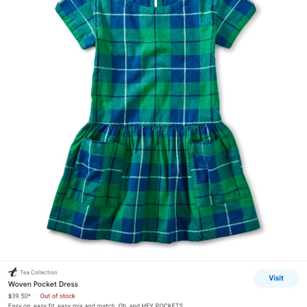 🌙NWT TEA COLLECTION Tarten Pocket Dress - Picture 2 of 7